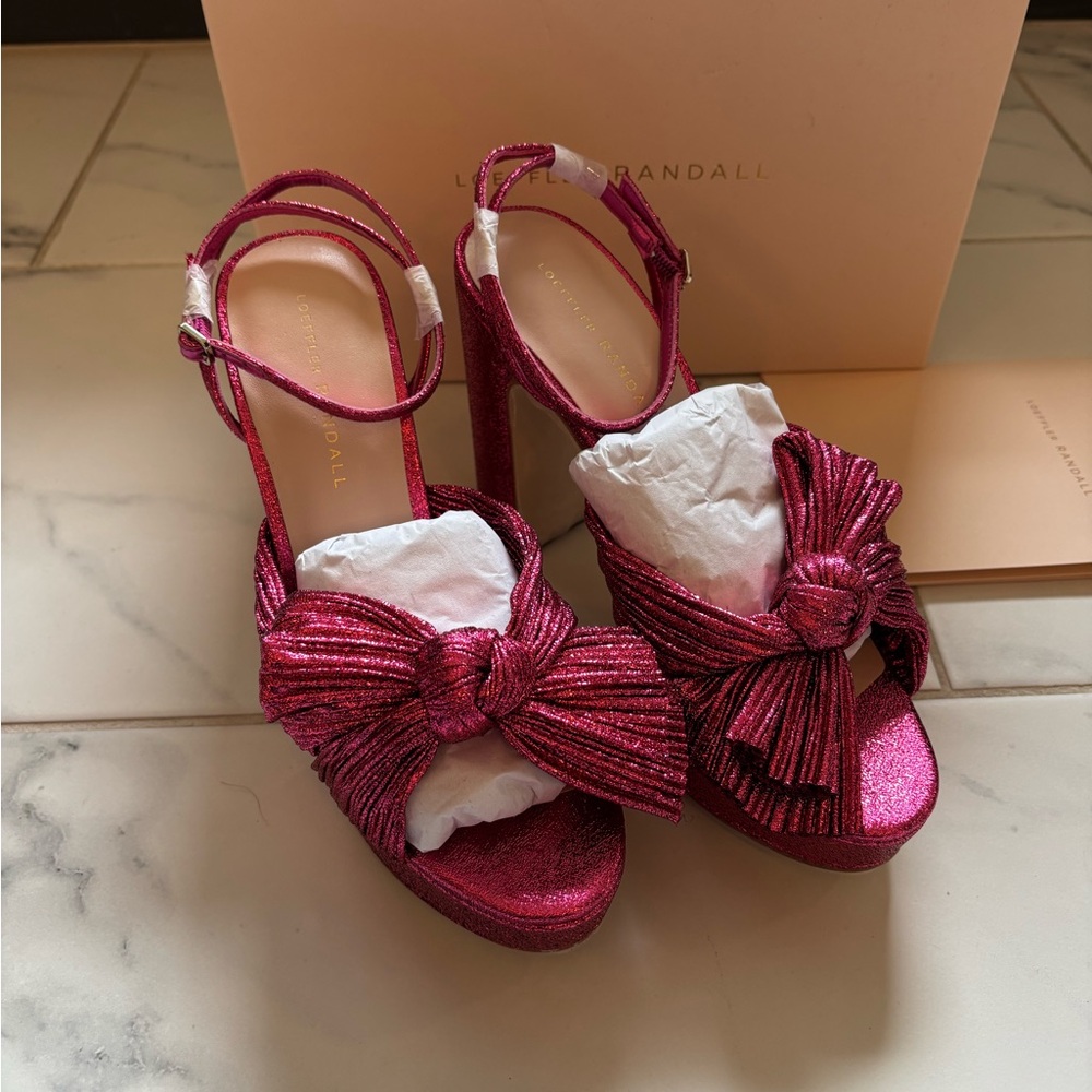 NWT Loeffler Randal Natalia Platforms - Picture 2 of 9